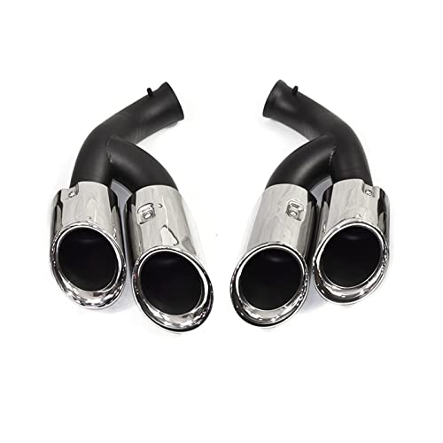 Embout echappement pour Cayenne 2015-2017 GTS silencieux rénovation sorties d'échappement Silver B