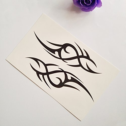 Kotbs 8 Sheets Waterproof Large Temporary Tattoos Men Tribal Totem Tattoo Sticker Make up Body Art Fake Tattoo