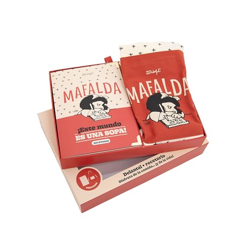 Mr. Wonderful - Set de delantal + recetario Mafalda - ¡Este mundo es una sopa!