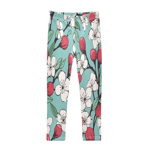 Bolaz Toddler Girls Leggings Printed Yoga Pants Leggings Cherry Five for Kids