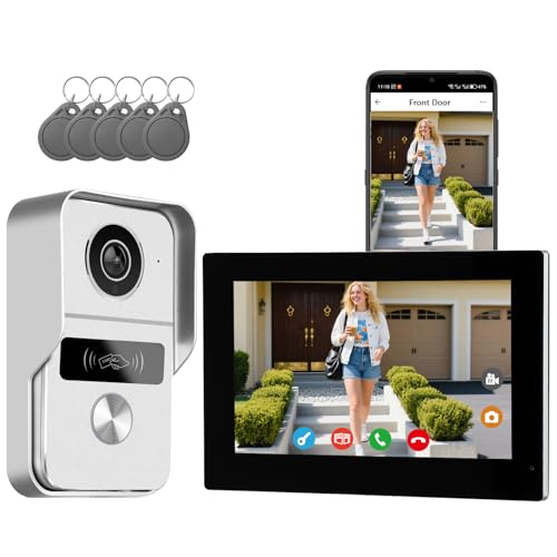 2 Wired Video Intercom System with 7-Inch Monitor