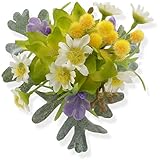 [R-days代官山] 小さめ コサージュ ブローチ 入学式 フォーマル カジュアル 結婚式 ママ レディース ブローチ ヘアアクセサリー 日本製 （ミモザ＆カモミール）