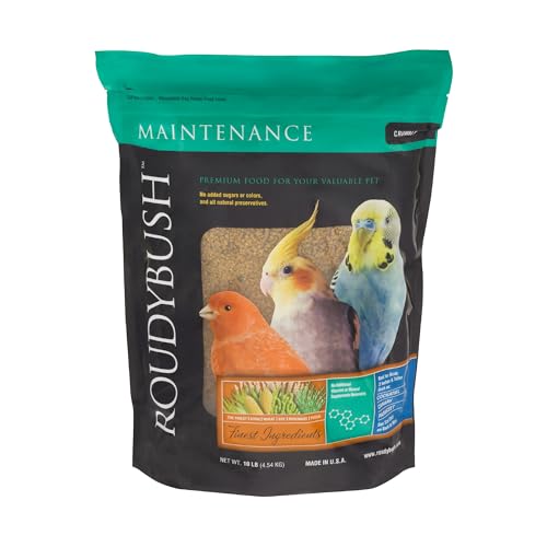 RoudyBush Daily Maintenance Bird Food, Crumbles, 10-Pound