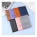 PU Leather Card Case Cover Simple Fashion Passport Cover World Thin Slim Travel Passport Holder Wallet Gift(Brown)