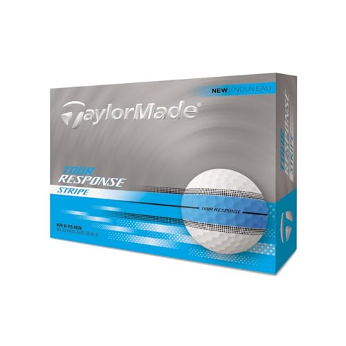 Image of TaylorMade Tour Response Golf Balls, Enhanced 360 ClearPath Alignment, Speed Wrapped Core for Distance and Feel, Pack of 12
