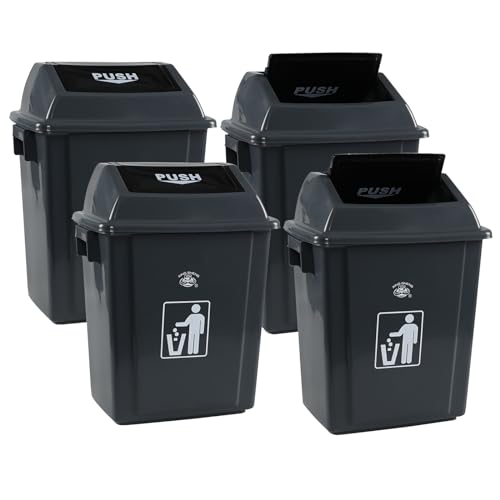 Canecas de basura paquetede 4 unidades 20 litros plástico