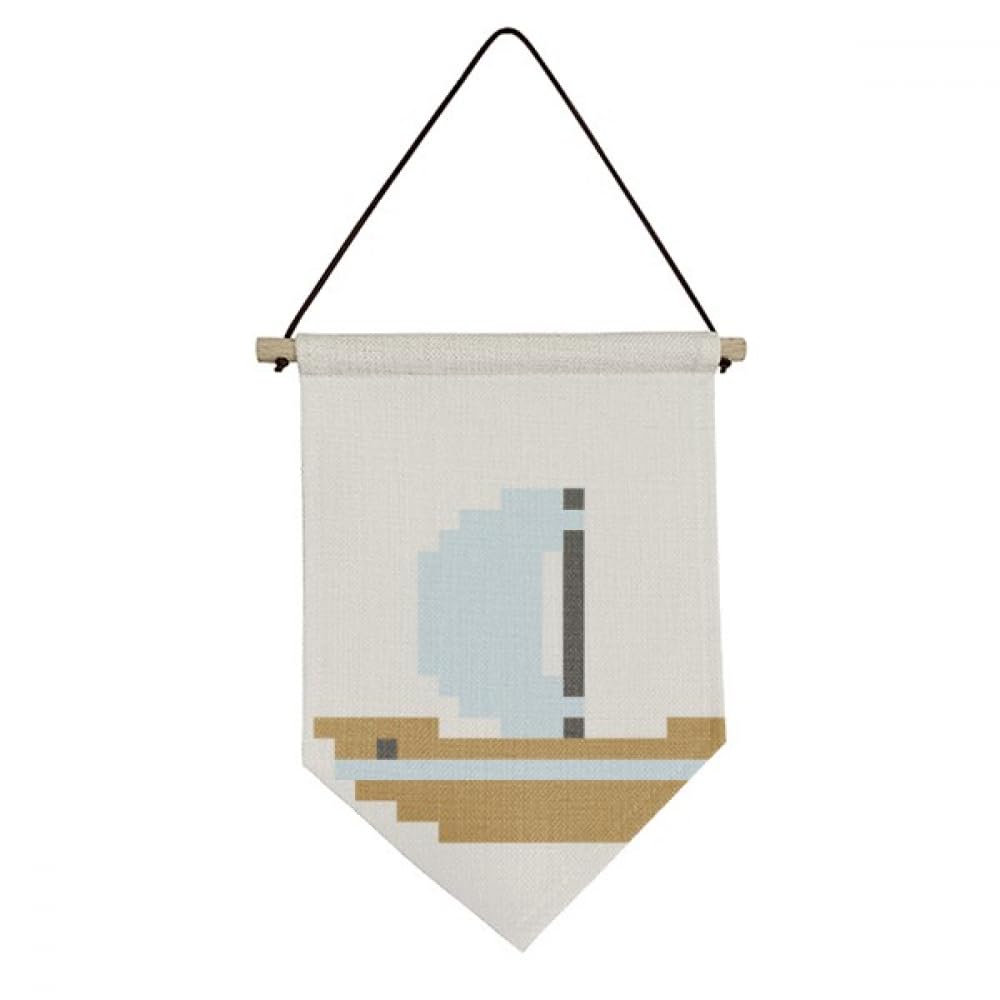 Drapeau suspendu art mural bateau mer pixel toile déco été no/no