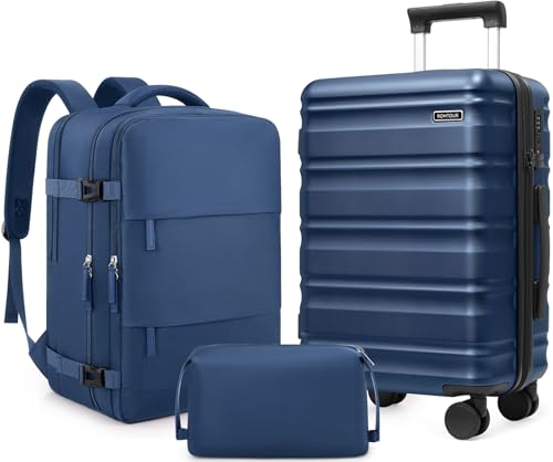 Romtour Suitcase Set 3 Piece, 20 IN Carry On Luggage PC