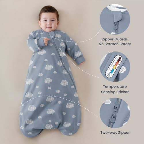 Image of kaiya baby Unisex Sleeping Bag for Babies and Toddlers 2.5 Tog Sleep Sack, Long Sleeve Sleep Sack, Wearable Blanket Baby