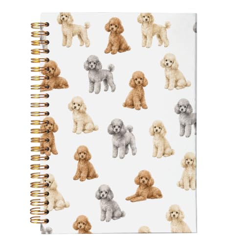 Poodle Spiral Notebook Journal