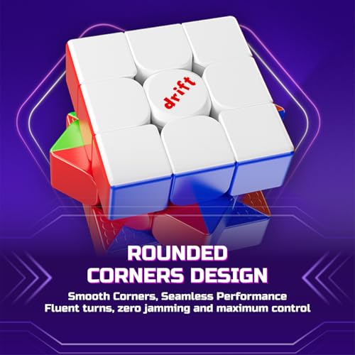 Image of Cubelelo Drift 3M v3 3x3 Magnetic Speed Cube (Standard) | 2025 Version | Ideal Speedcube for Kids Above 5 6 7 8 Years Old Children Boys Girls Adults
