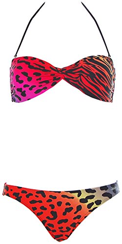 Shiwi® Neckholder Bandeau Bikini Mehrfarbig 38