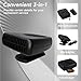 Portable 12v Heater, 200W Fast Heating Fan, Plug into Cigarette Lighter 360 Degree Rotation for Car Windshield, Defroster Defogger Car Heater