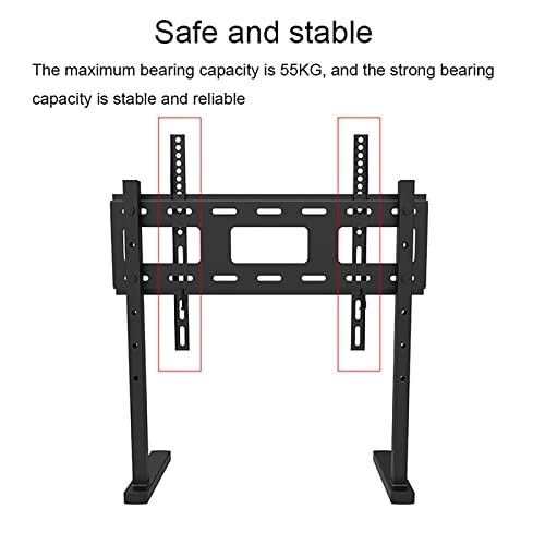 Support TV de table sans percer pour meuble bas charge 55 kg