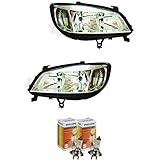 opel zafira a scheinwerfer vorne links Halogenscheinwerfer links QR-Parts 69612010 Set Scheinwerfer links 1094880 + Scheinwerfer rechts 1094879 + PHILIPS H7 Vision +30% 12972PRC1 (2-Stück)