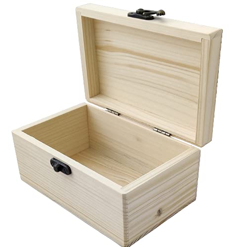 Natural Wood Organisers Box | Wood box for storage | Earrings, Bangles Box for Women | Jewellery wooden box with lock | Gift box - Outer Size : (7.5 X 16 X 10 ) CM. Inner size ( 5.2 X 14.9 X 8.5 ) CM