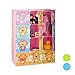 Relaxdays Estantería Infantil Modular con Animales, Rosa, 145 x 110,5 x 46.5 cm