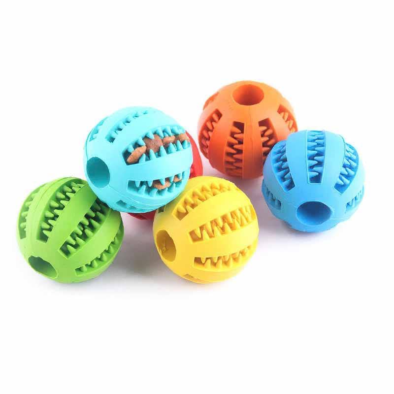 Pawzone - Dog Puzzle Teething Toys Ball Nontoxic Durable Dog Chew Toys for - Puppy Small Large Dog Teeth Cleaning/Chewing/Playing/Treat Dispensing Dog Toys/Chew Ball (Blue)
