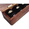 Golden Gate Dice Shaker Cup Set of Six in Walnut Presentation Case Includes Thirty White Dice and a Book of Dice Games (Includes Liars Dice) (Dice Cup Set) #3