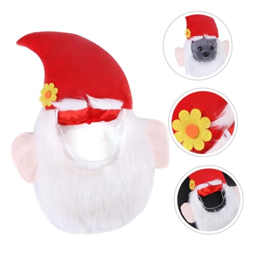 Disfraz para perro y gato Sombrero Navideño Rojo M miniatura 3