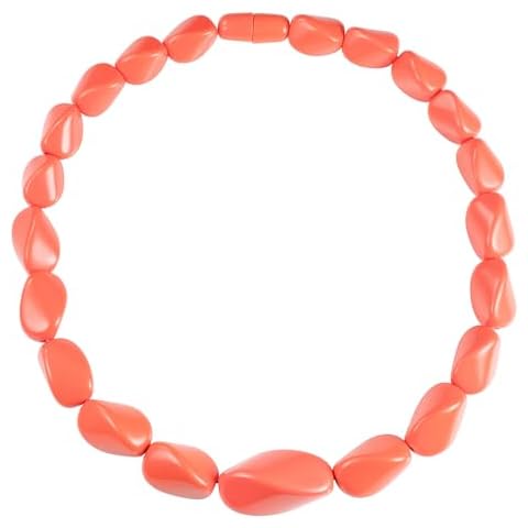 Zavana 22 inch Coral Statement Necklace Cover