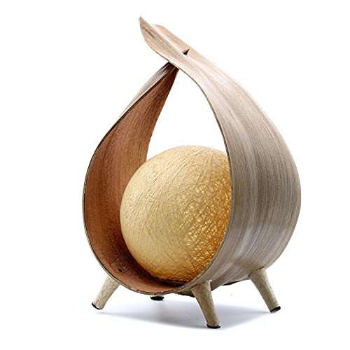 Generico La Maison Unique: Lampada Foglia di Cocco - Fascia Alta - Abatjour Lanterna Indonesiana Handmade Decor Design Moderno Boho NCL-01
