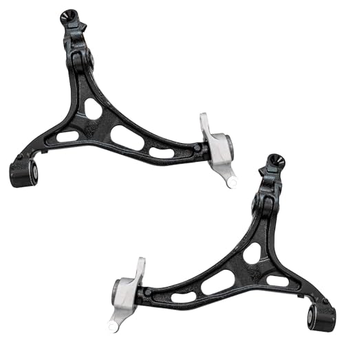 Image of Detroit Axle - Front End 12pc Suspension Kit for 11-15 Jeep Grand Cherokee Dodge Durango, 4 Control Arms 2 Ball Joints 2 Boots 4 Tie Rods 2011 2012 2013 2014 2015 Replacement