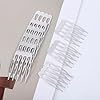 20 Pack 5 Teeth Hair Side Combs Small Metal Hair Combs for Women Accessories Plain Blank Crafting DIY Slide Comb Wedding Bridal Veil Comb #2
