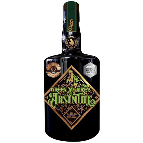 GREEN MONKEY SMALL BATCH ABSINTHE AWARD WINNING 70Cl 68% ABV HAND CRAFTED IN UK.