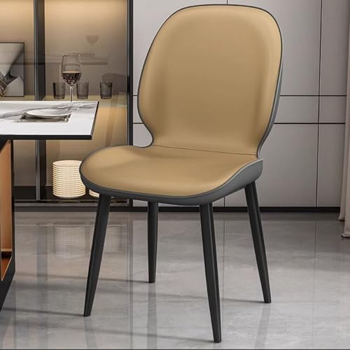 Sillas de Comedor, Transpirables y agradables al Tacto, con Respaldo Alto, tapizadas y de Tacto Delicado, Resistentes y Modernas para Comedor, Sala de Estar, Dormitorio y cafetería