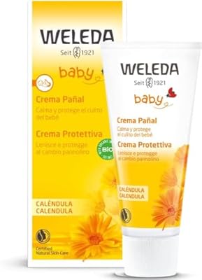 Weleda - Crema Pañal de Caléndula  Calma y Protege el Culito del Bebé  Apto para Pieles Sensibles - 75 ml