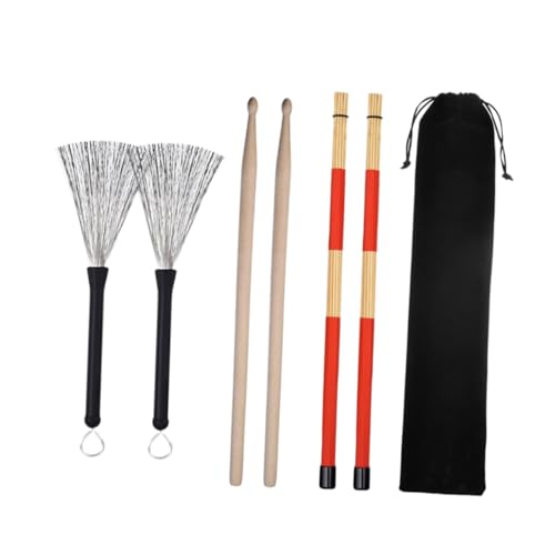 Baquetas para batería con accesorio de madera y nylon miniatura 1
