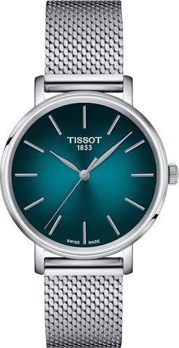 Tissot Unisex Everytime 34mm 316L Stainless Steel case Quartz Watches, Grey, Stainless Steel, 16 (T1432101109100)
