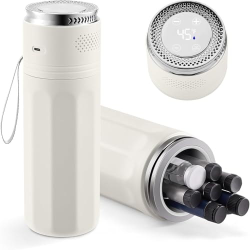 Image of Insulin Cooler, Electric Medication Insulin Pen Cooler for Travel, Insulin Cooler Travel case for Diabetic, Portable Diabetic Cooling Bottle Travel case with USB & Temp Display for Insulin Pen(Beige)