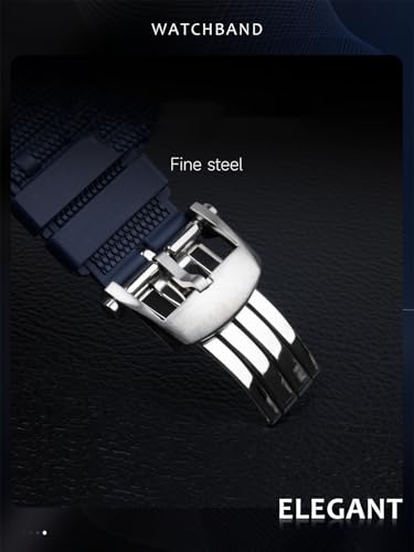 Bracelet montre caoutchouc Breitling durable de haute qualité - 3