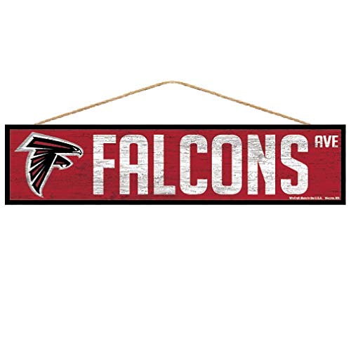 NFL Atlanta Falcons SignWood Avenue Design, Team Color, 4x17