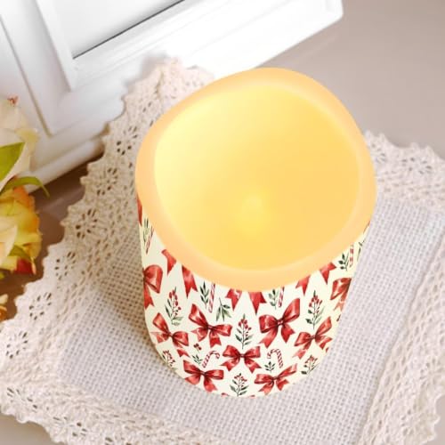Image of Thanksgiving Day Electric Flameless Candles Set of 4 | Autumn Battery Operated Candles with Remote Control, Electric Pillar Candles for Living Room, fall decor