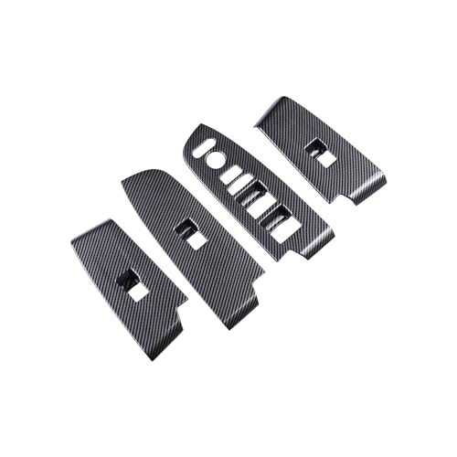 【GIKAKU】ホンダ ヴェゼル 新型VEZEL RV3 / RV4 / RV5 / RV6 に適合 専用 アクセサリーパーツ ウィンドウスイッチパネル ドアスイッチパネル インテリアパネル 内装パーツ (カーボン調)