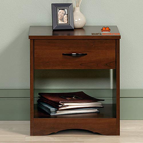 Image of Mamta Decoration Sheesham Wood Bed Side End Table for Living Room (Honey Teak Brown)