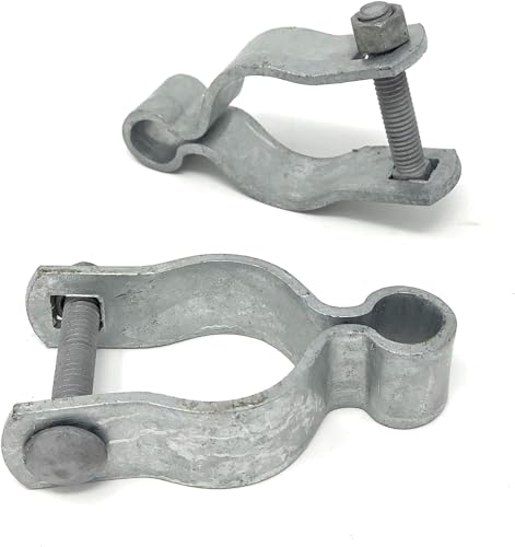 Ozark Fence - Female Gate Hinge - Pressed Steel High Corrosion Resistance Long Life Span - 2 Per Pack - Includes Required Carriage Bolt (Galvanized Steel 1-5/8)