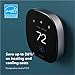 ecobee Smart Thermostat Premium with Smart Sensor and Air Quality Monitor - Programmable Wifi Thermostat - Works with Siri, Alexa, Google Assistant