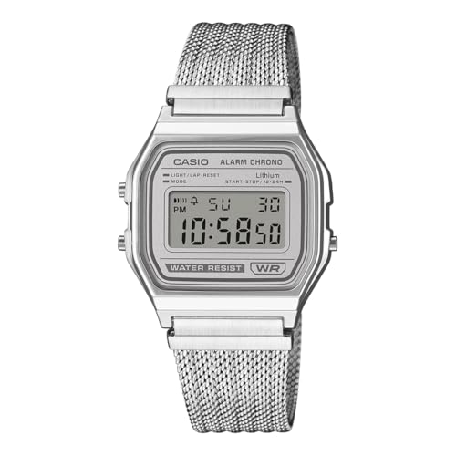 Image of Casio Vintage A158WEM-7DF Digital Light Gray Watch Unisex (D414)