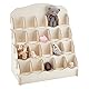PH PandaHall 4 Etagen Kartenständer 20 Regale Aufkleber Display Rack Grußkartenständer aus Holz Tragbarer Aufkleber-Display-Ständer für Ladentheke Vendo