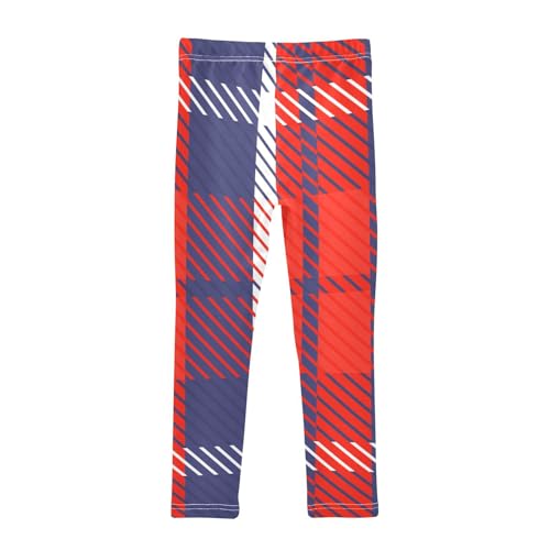 Plaid Scotland Blue Red Shorts for Toddler Girls Cotton Cartwheel Shorts Leggings Under Skirt2