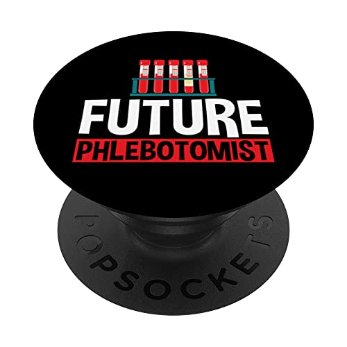 Futuro flebotomista flebotomía estudiante graduación PopSockets PopGrip Intercambiable