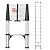 DEZEX Telescoping Ladder,12.5 FT Aluminum One-Button Retraction Lightweight Ladder with 2 Triangle Stabilizers,Heavy Duty 375 lbs Max Capacity,Ideal for Home, RV, and Outdoor