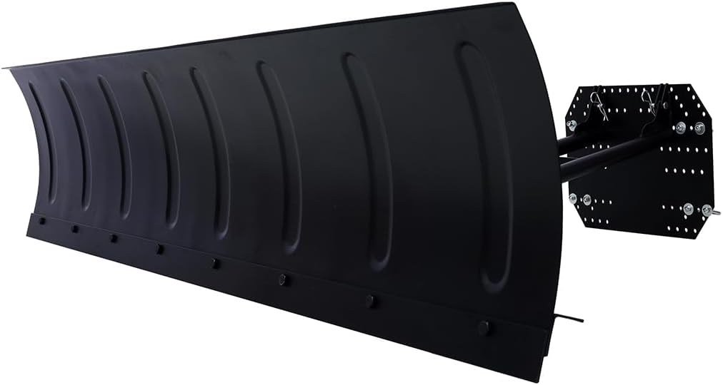 Universal Snow Plow Kit, ATV UTV Plow System, Steel Blade Complete Universal Mount Package, Adjustment Angle,72in