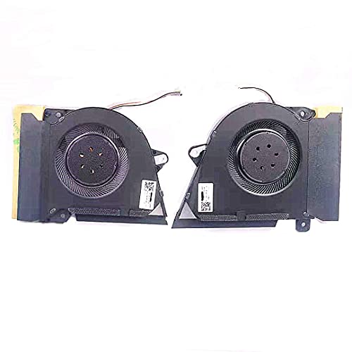 Image of Replacement New Laptop CPU+GPU Cooling Fan for ASUS Rog Zephyrus G14 GA401I GA401IV Series 13NR03F0AP0301 13NR03F0AP0101 DFSCK22115181H FMBC DFSCK22105182H FMBB DC12V 1A Fan