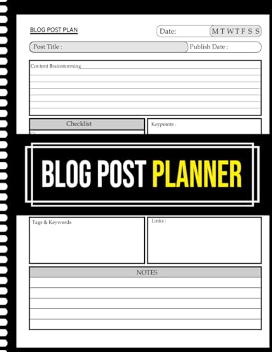 Blog Post Planner: Content Organizer for Bloggers & Creators |