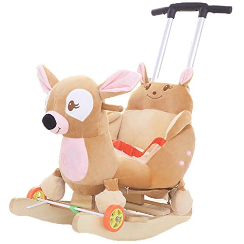 Schaukelpferd QIQIDEDIAN Kinder Früherziehung Musik Trojaner Kinder Baby Schaukelstuhl Baby Schaukel Wiegen…